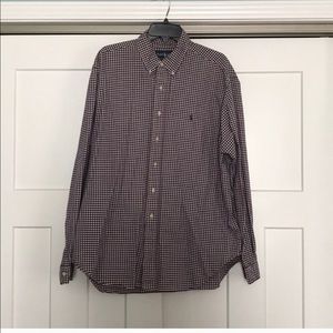 Ralph Lauren Classic purple and white button down